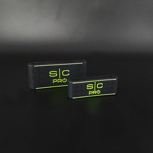 Pro Barber Hair Clipper and Trimmer Grip Band Set of 2 in Black|Green- SC
