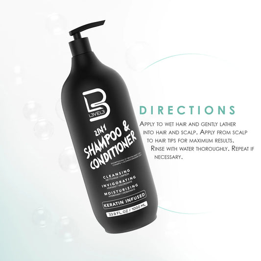 2 IN 1 Shampoo & Conditioner 1000ML