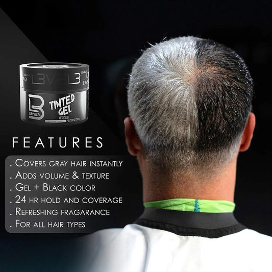 Tinted Hair Gel - Black Color 250ml
