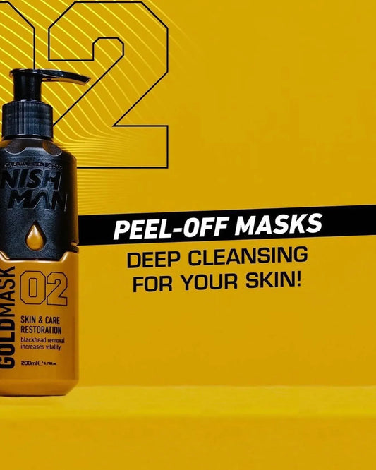 Gold Mask 24k 200ml- Nish Man